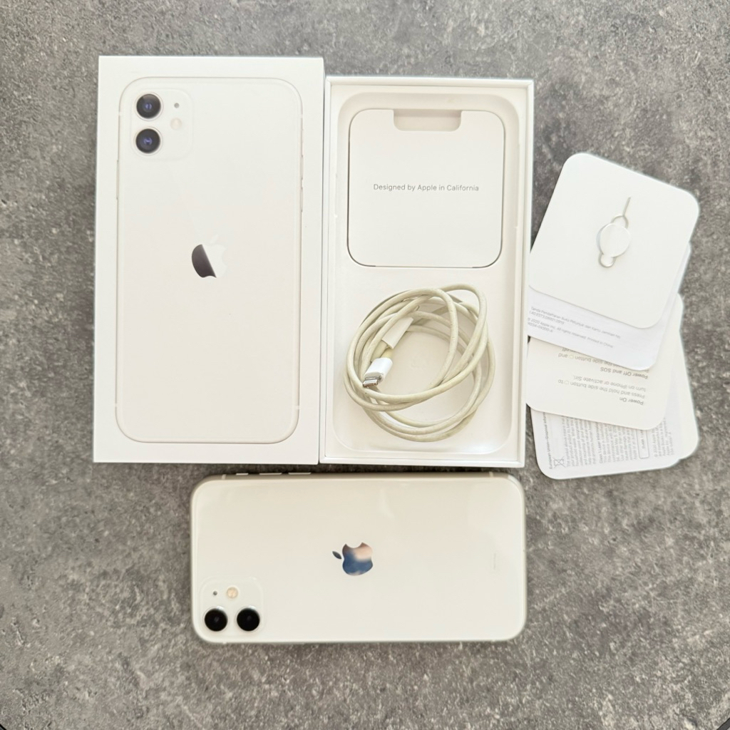 Iphone 11 White 128GB Second Ori IBOX Apple Full Set