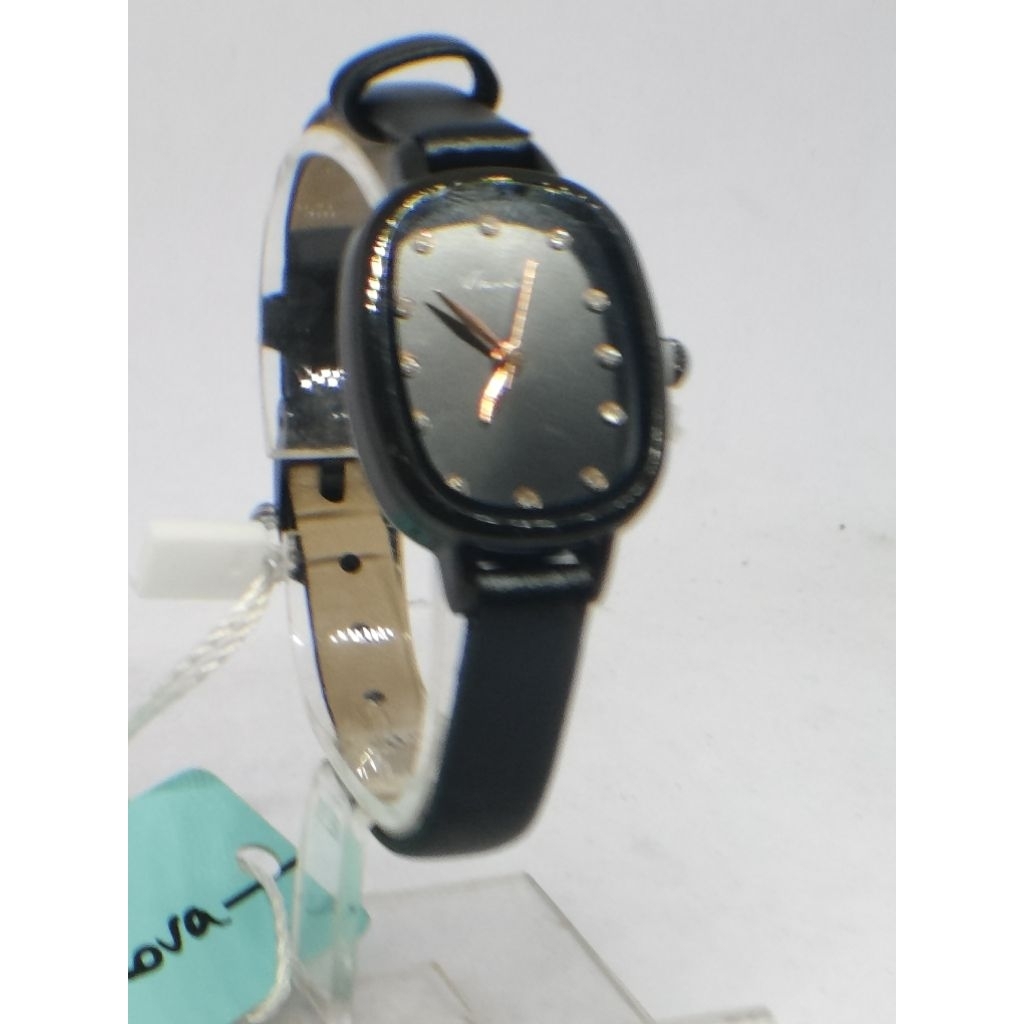 jam tangan wanita Vianova oval strap kulit