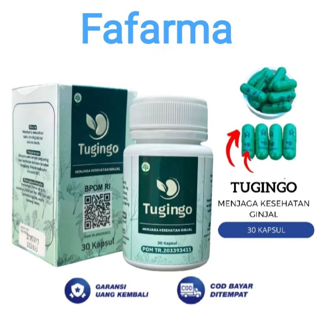 Tugingo Obat Herbal Batu Ginjal Tugingo 30 Kapsul Original BPOM