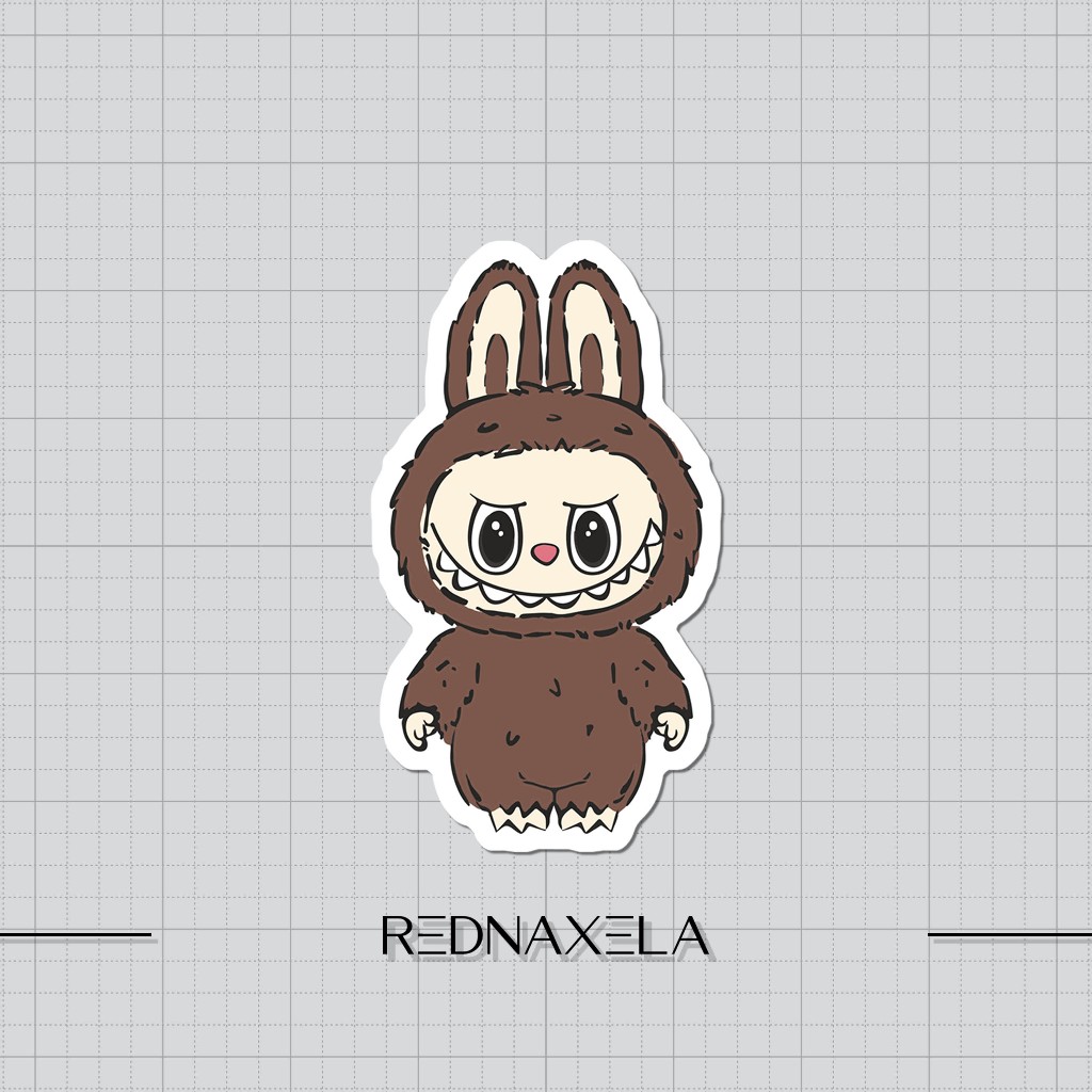 

Stiker Vinyl Labubu #1 Stiker Koper Stiker Laptop Outdoor Waterproof Sticker