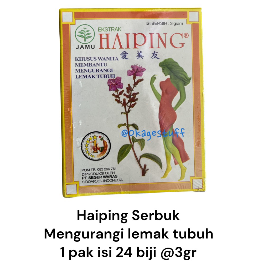 Jamu Pelangsing Haiping isi 24 Sachet / Haiping Original BPOM