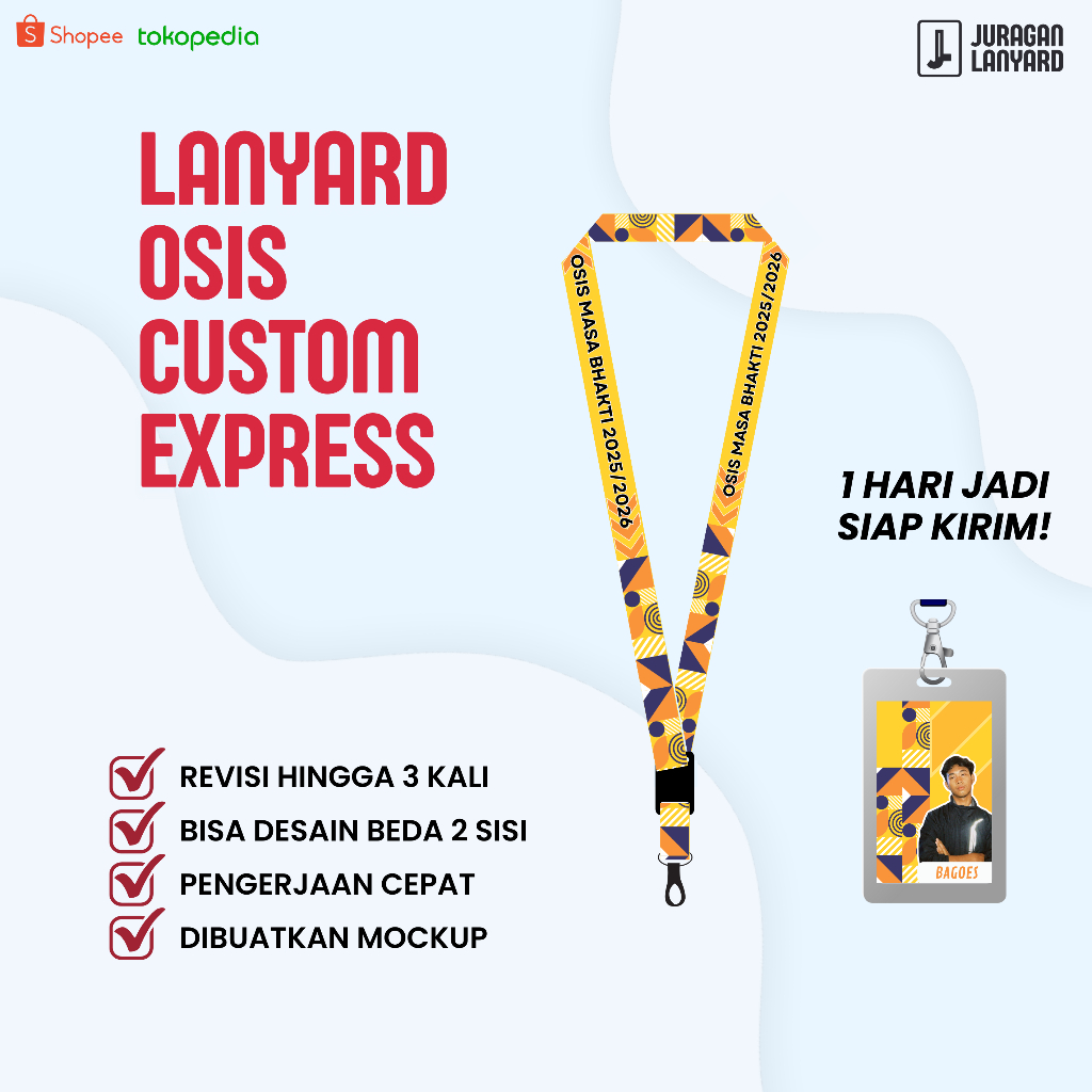 

LANYARD ID CARD OSIS REQUEST TERMURAH