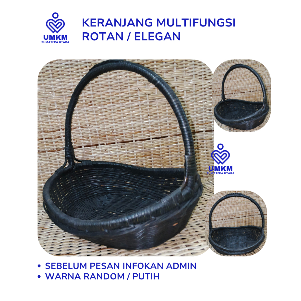 Keranjang Rotan / Parcel Rotan / Parcel Buah Rotan / Parcel Telur Rotan / Keranjang Multifungsi / Ke