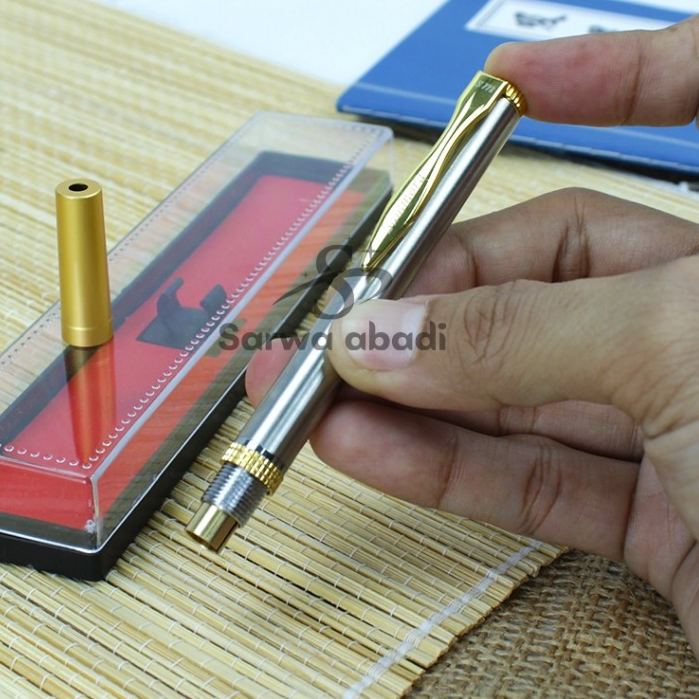 Pen Bekam Stainless Steel Lancing Device Otomatis untuk Terapi Bekam