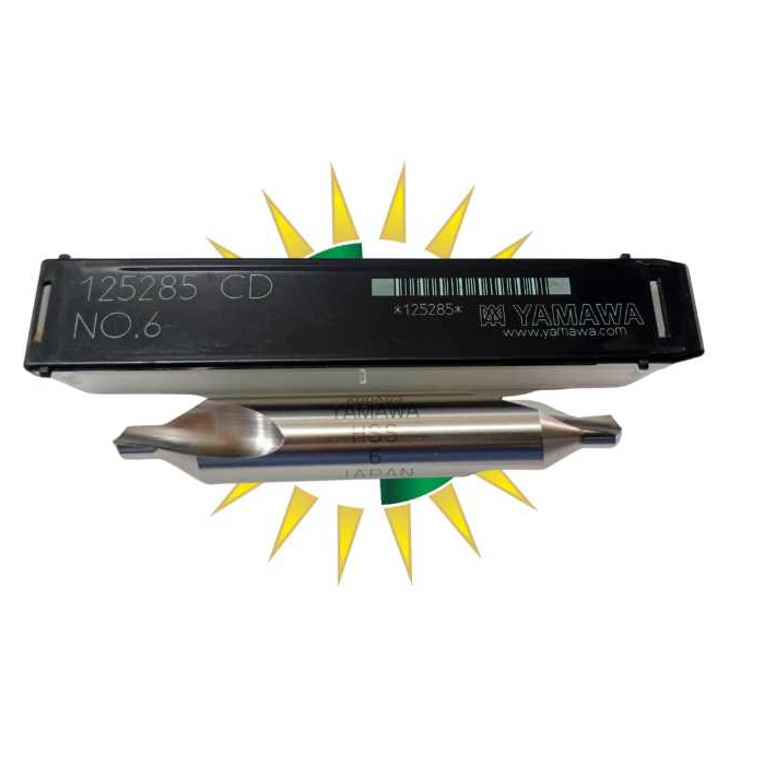 YAMAWA CENTER DRILL NO.6 / BOR CENTER / CENTER DRILL / CENTER BOR