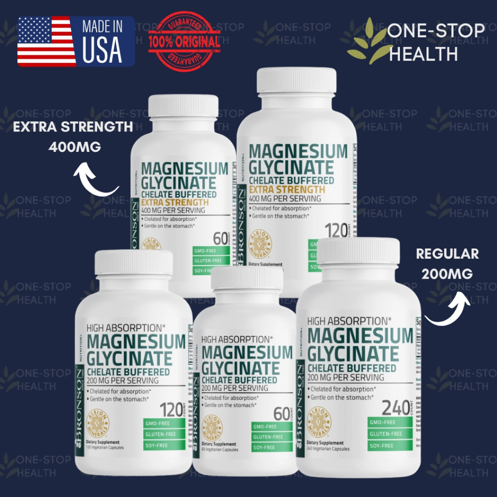 BRONSON Magnesium Glycinate 200MG / 400MG