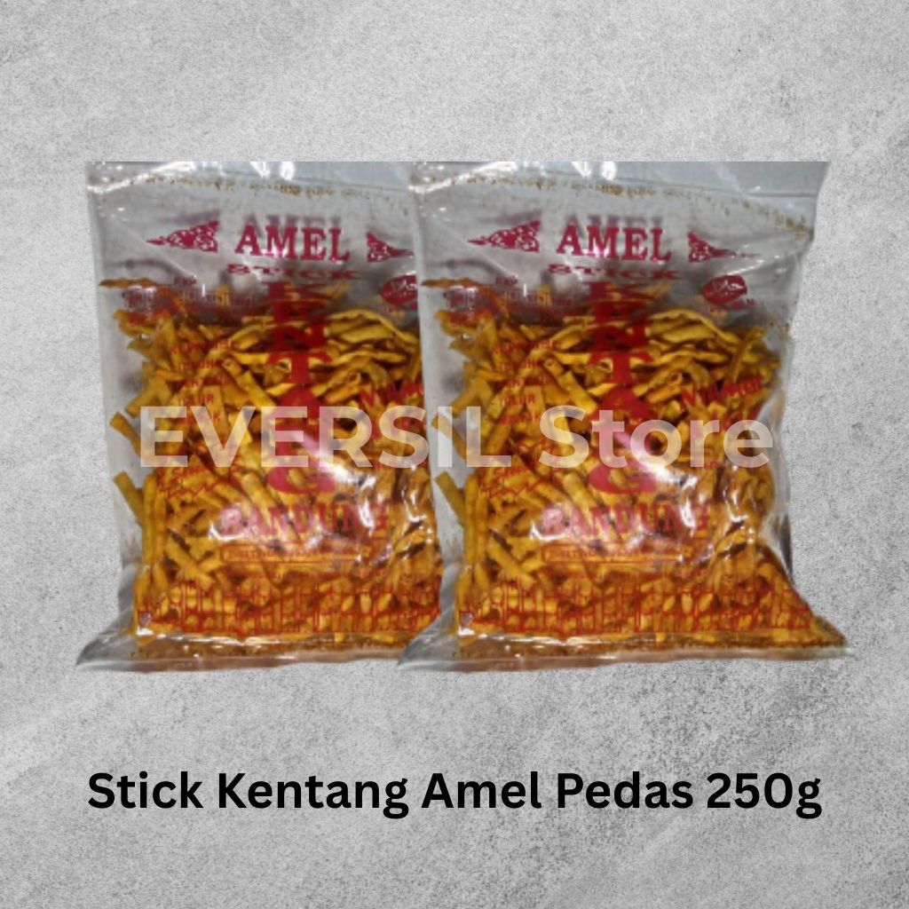Stick Kentang Amel rasa pedas | Stik Kentang Amel rasa pedas