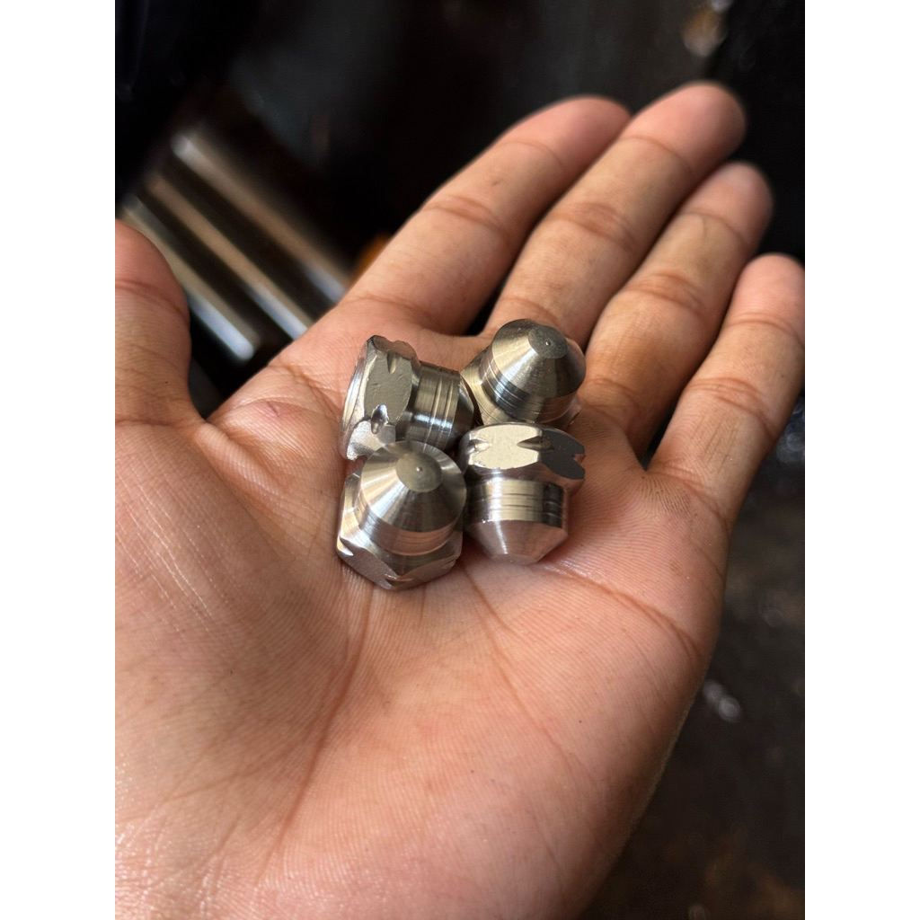 mur topi m10 / mur 14 drat halus pitch 1.25 stainless 304 anti karat