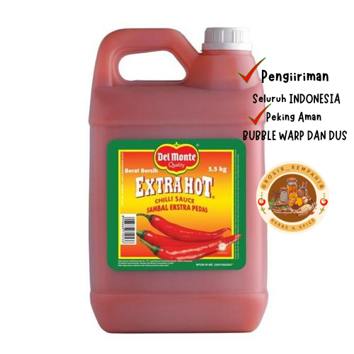 

Saus Extrahot Delmonte / Extra Hot Del Monte Jerygen 5.5kg Ready stok Berat bersih 5,5kg