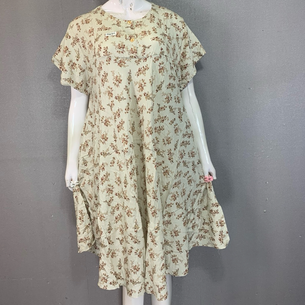 BunnyNightie - Gajah Putih Daster Klok Kancing | Batik Gajah Putih | Daster Gajah Putih | Daster Bat