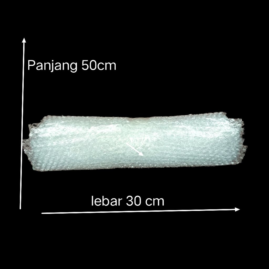 

Bouble wrap putih bening ukuran 30 cm x 50 cm 10 lembar