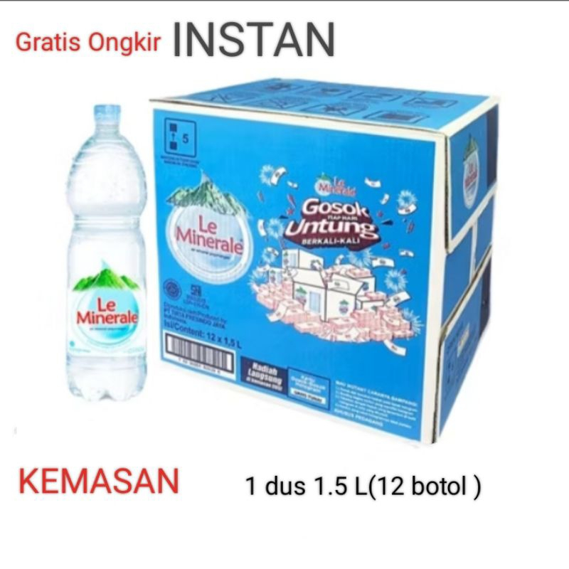 

Le Minerale Botol 1.5L - 1 dus isi 12