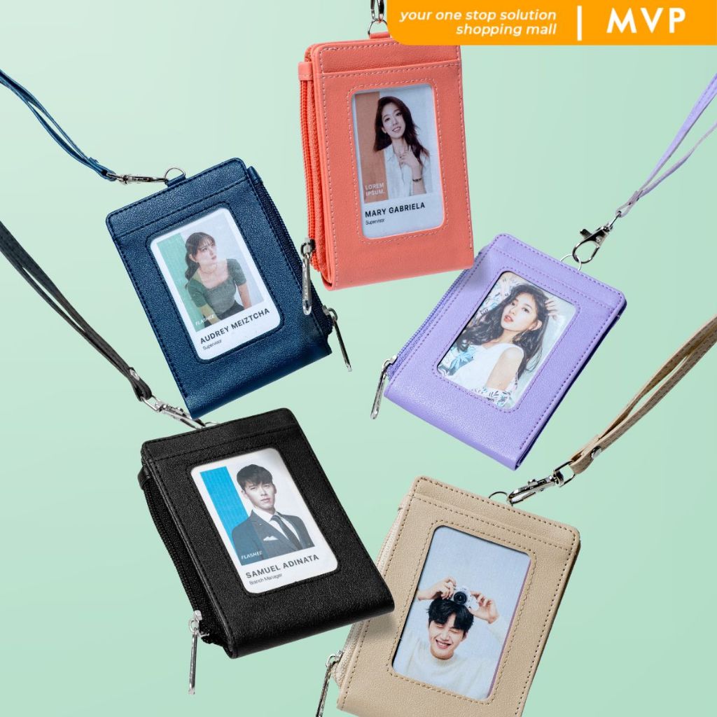 

MVP ID Card Lanyard Wallet Name Tag Hazel Lanyard Dompet Lipat Lanyard ID Card