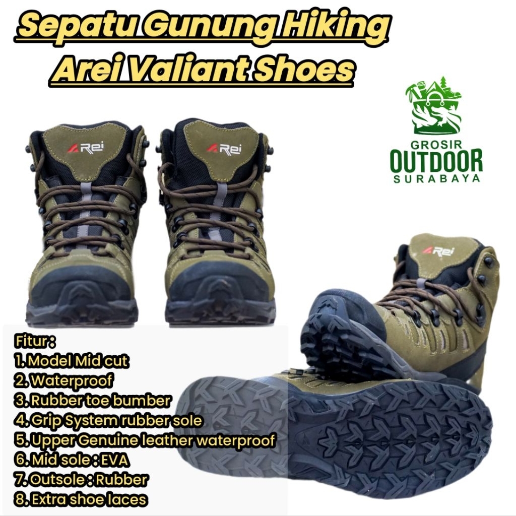 Arei Sepatu Gunung Valiant Shoes