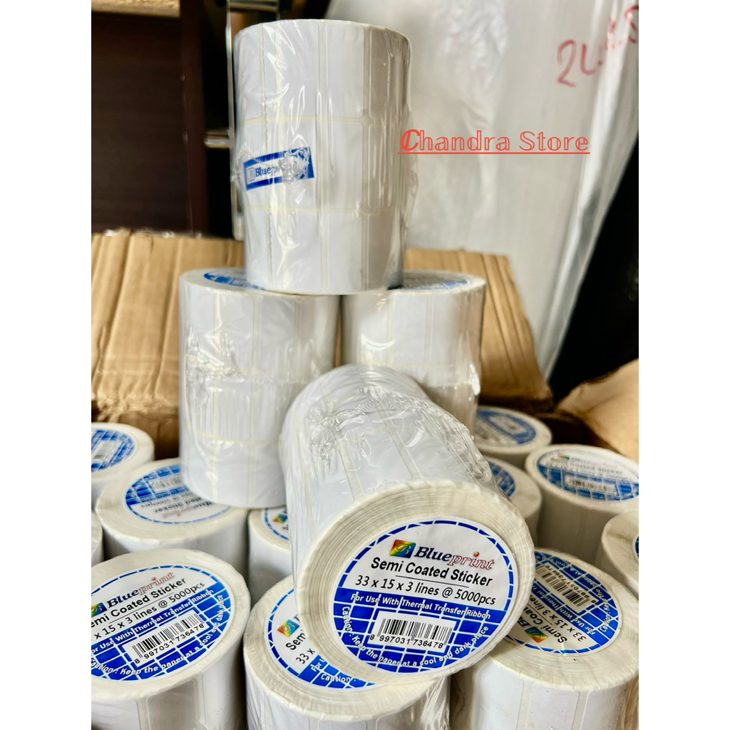 

Thermal Sticker Blueprint Semi Coated ukuran 33 x 15 3 Line