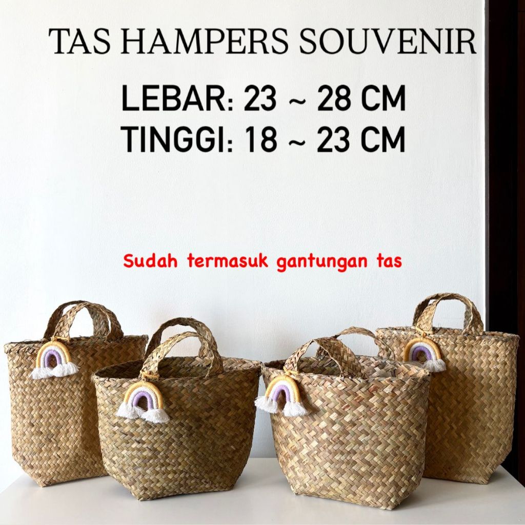 

TAS HAMPERS ANYAMAN / TAS ANYAMAN BAMBU / TAS SOUVENIR / TAS HAMPERS NATAL LEBARAN / TAS SOUVENIR ULANG TAHUN