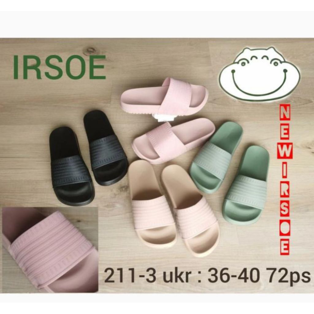 sandal selop wanita irsoe bahan eva rubber