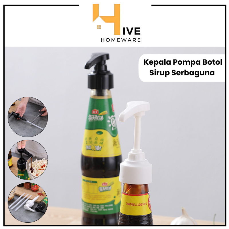 HIVE Kepala Pompa Botol Sirup / Syrup Pump / Pompa Sirup Kecap Dispenser Multifungsi