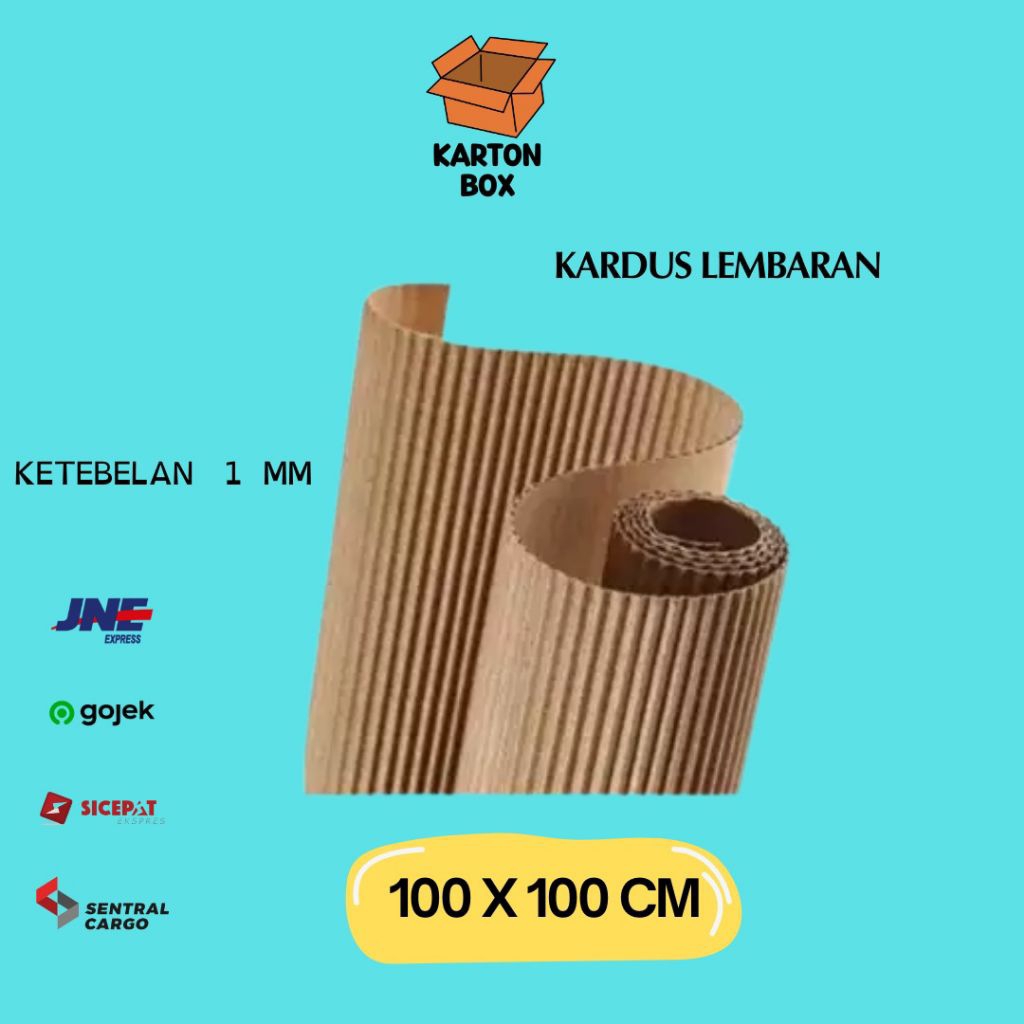 

Kardus Lembaran Single Face ukuran 100x100 CM