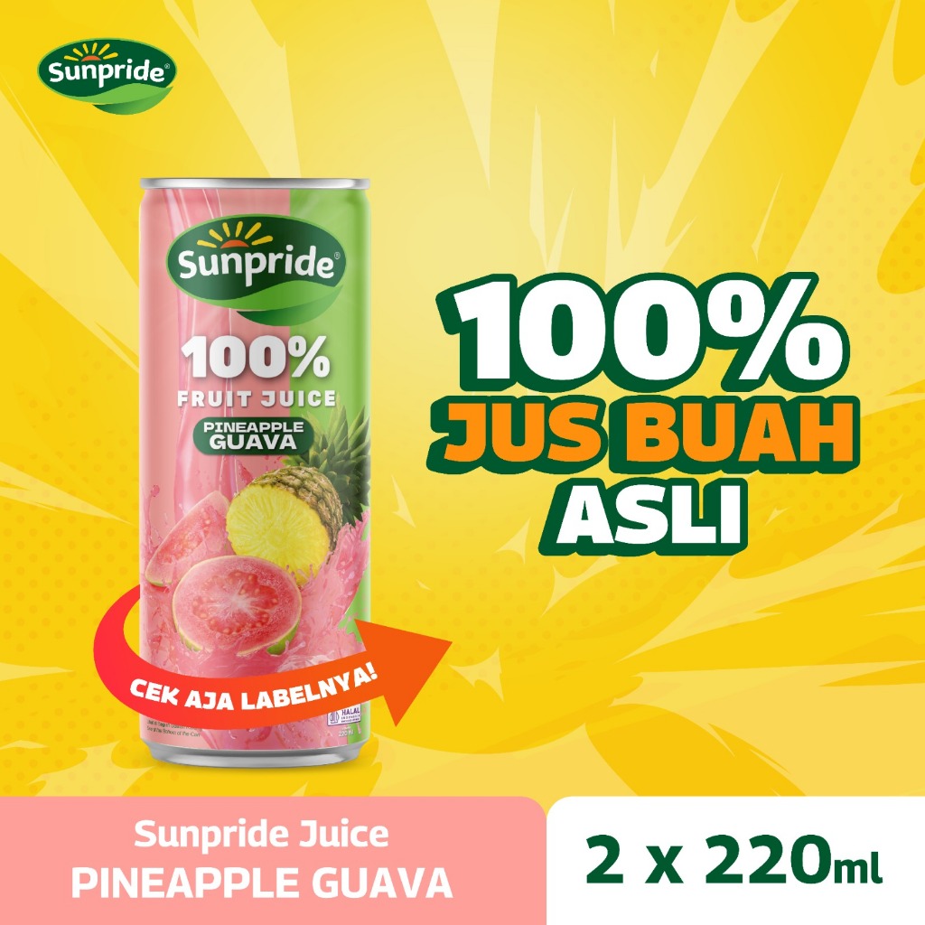 

[Isi 2] Sunpride Juice Pineapple Guava 220 ml