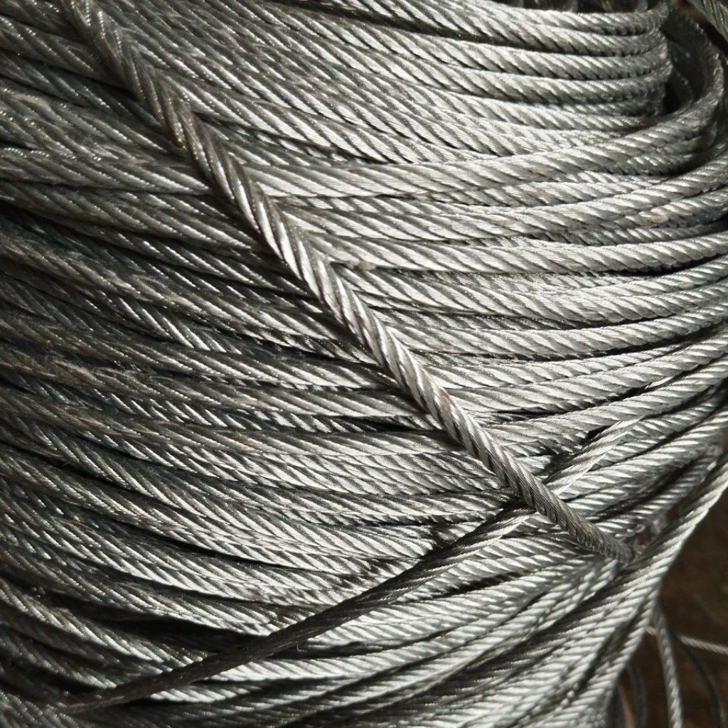 Kawat sling galvanis 5mm (1m) / Seling galvanis kawat