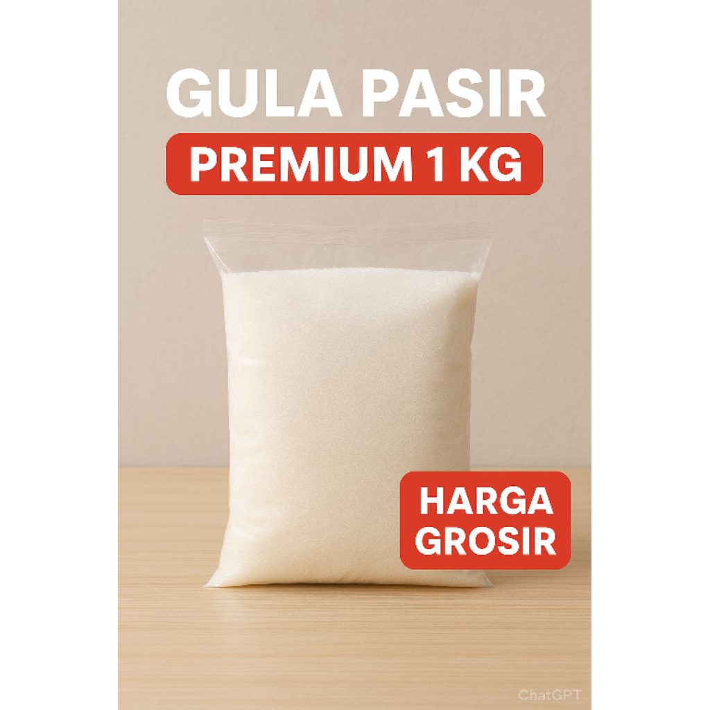 

Gula Pasir Premium 1 Kg – Manis, Bersih & Halus