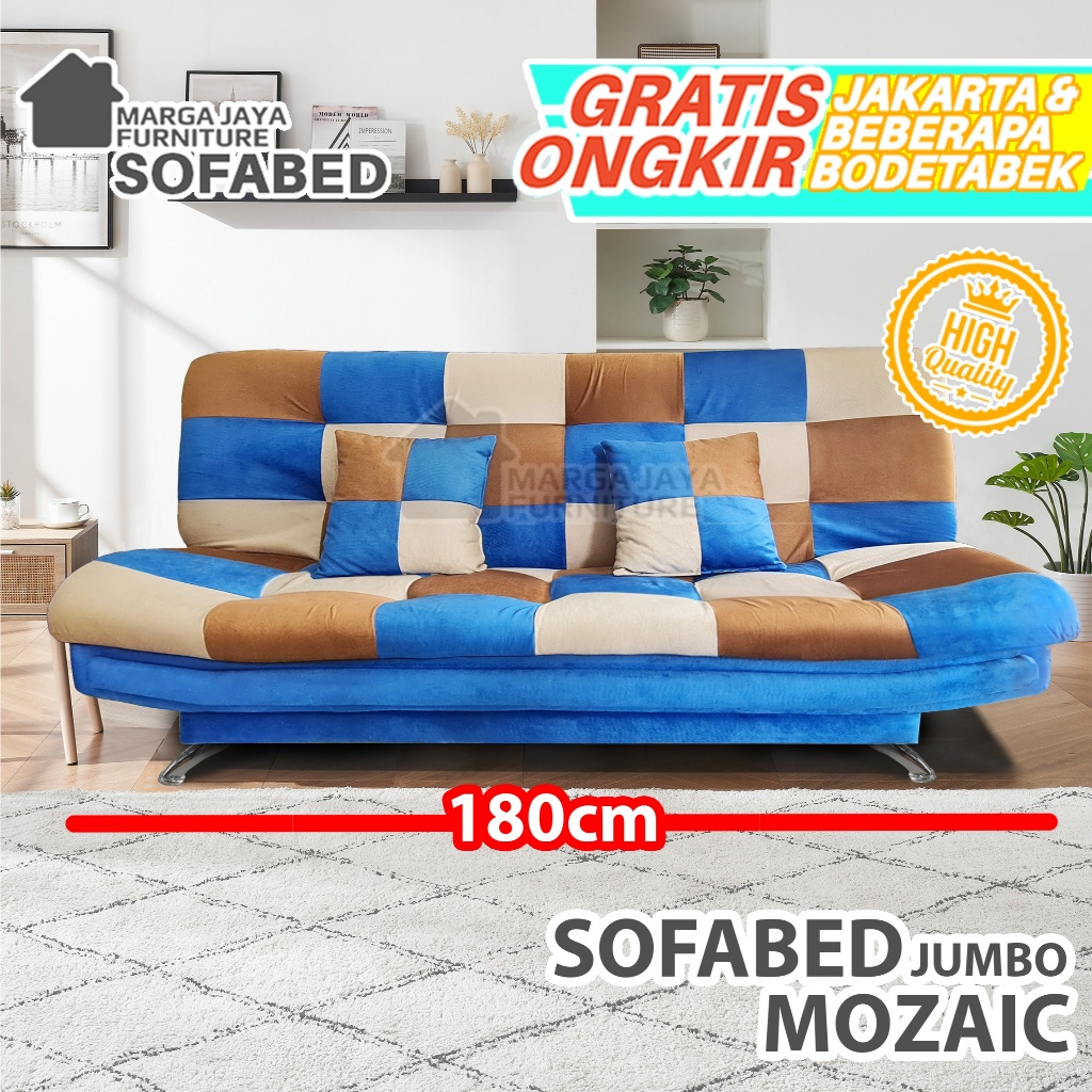 Sofabed Sofa Lipat Modern Mozaic Kasur Portable Multifungsi dan Minimalis