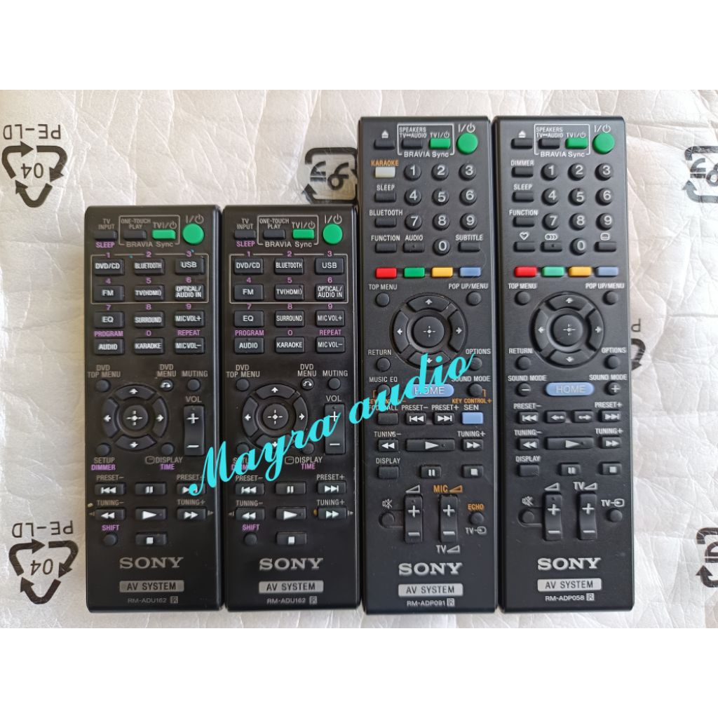 Remot home theater Sony Bluray