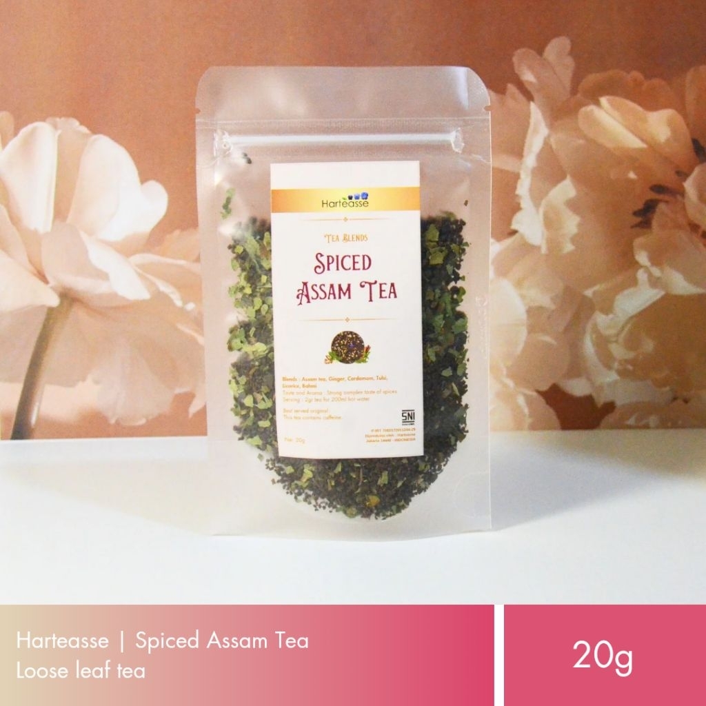 

Harteasse | Spiced Assam Tea | Teh Assam dengan Rempah - rempah Kemasan Pouch | Loose Leaf | 20g