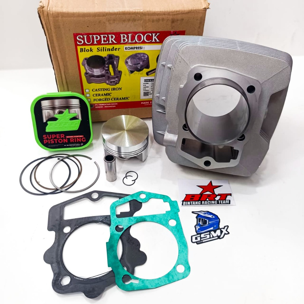 BLOK CAST IRON BRT BORE UP TIGER MEGAPRO GL PRO NEOTECH 66mm 213CC