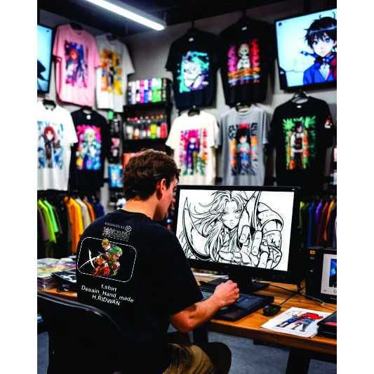 Kaos Sablon Castom Satuan Murah Gambar Desain Bebas