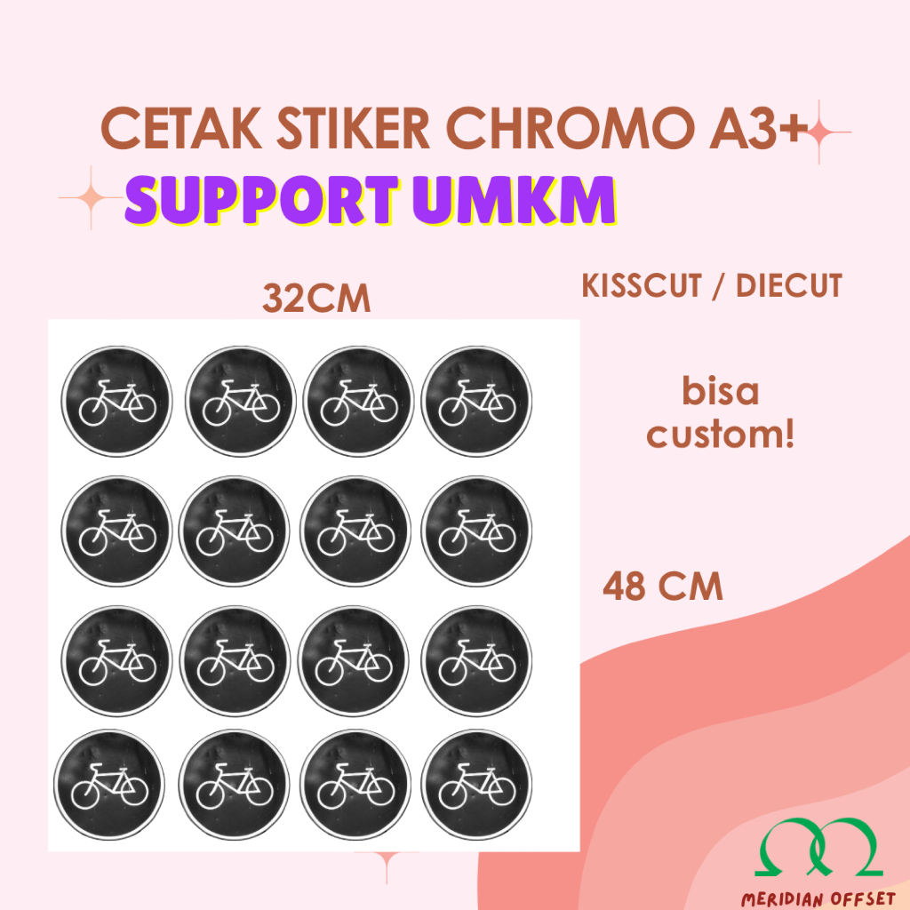 

Cetak Print Sticker Chromo Custom Murah A3+ ( Cetak dan Cutting )