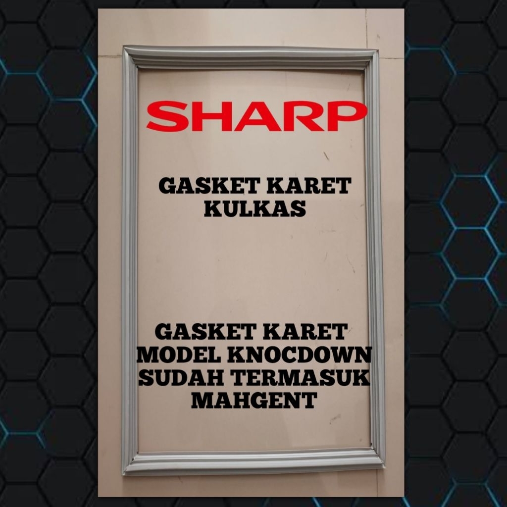 Karet Gasket Pintu Freezer Box Sharp 300 Liter Knock Down 107 x 50.5 cm