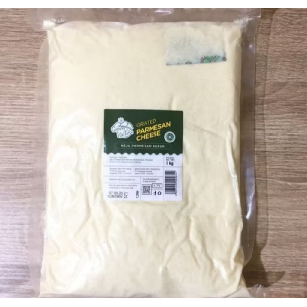 

PARMESAN GRATED REPACK KEMASAN 100GR / GREEN VALLEY