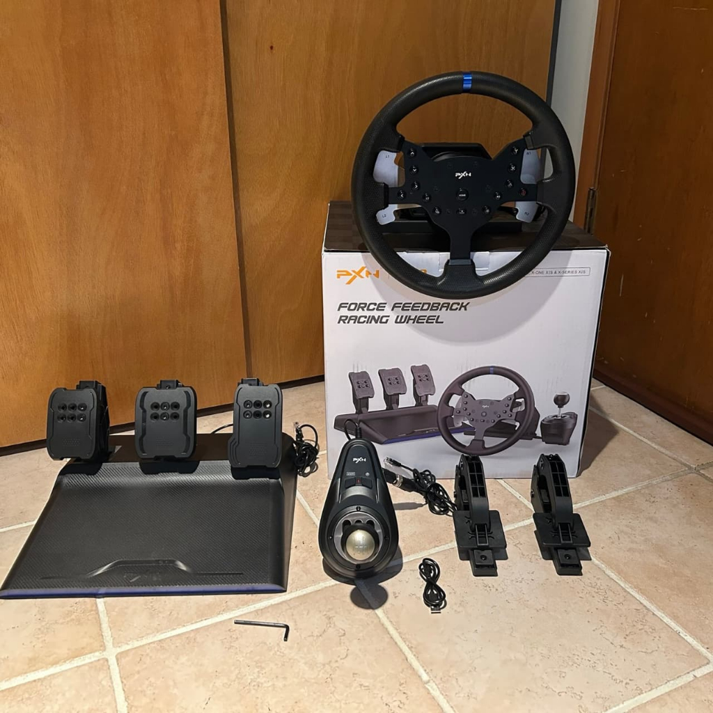 PXN V99 3.2Nm Force Feedback Racing Simulator Gaming Steering Wheel PC Windows PS4,PS5 Xbox One X/S 