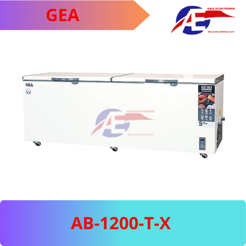 Freezer Gea AB-1200-T-X | Freezer Box | Freezer Besar | Freezer 2 Pintu