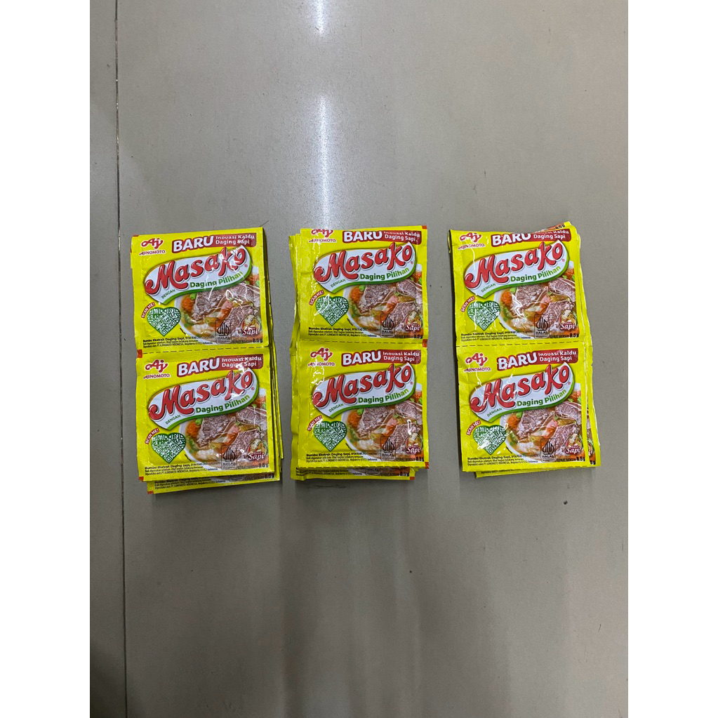 

(PER 12 BIJI) MASAKO Kaldu Sapi 8,5gr 1Renceng isi 12Pcs