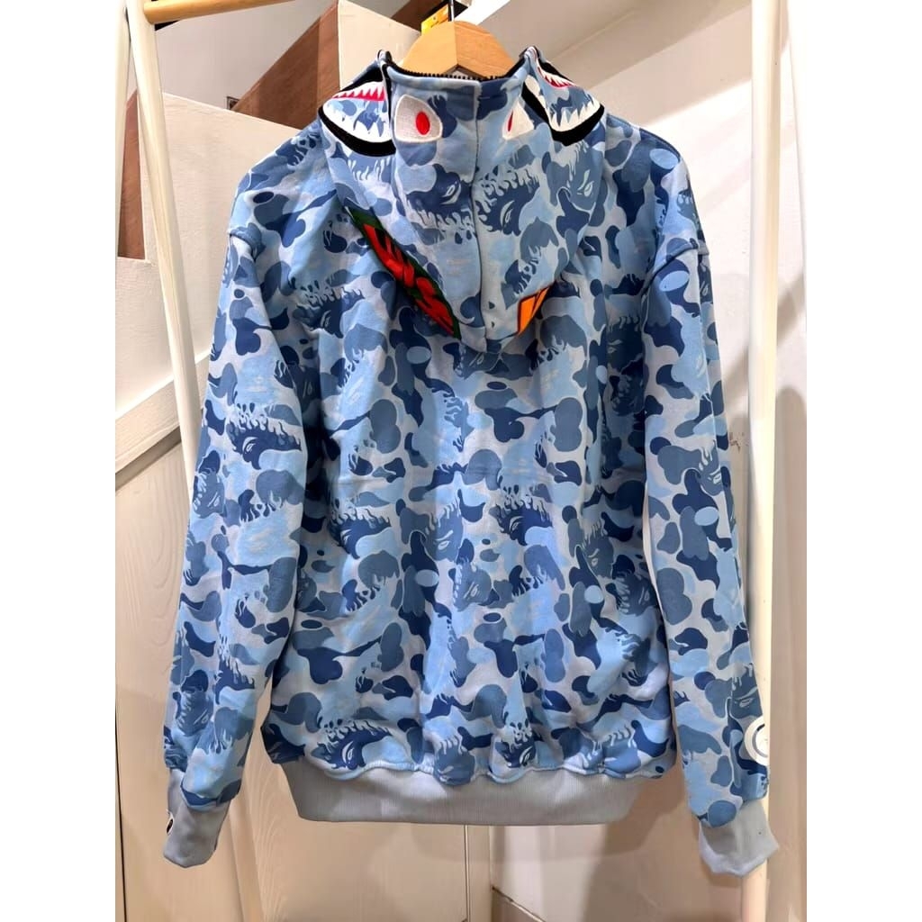 HOODIE ZIPPER BAPE BLUEFIRE
