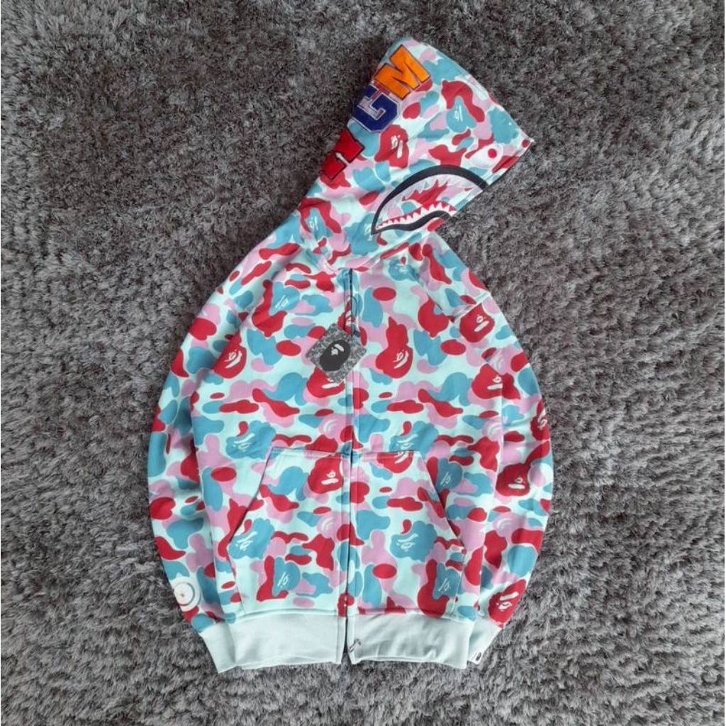 HOODIE ZIPPER BAPE MULTI