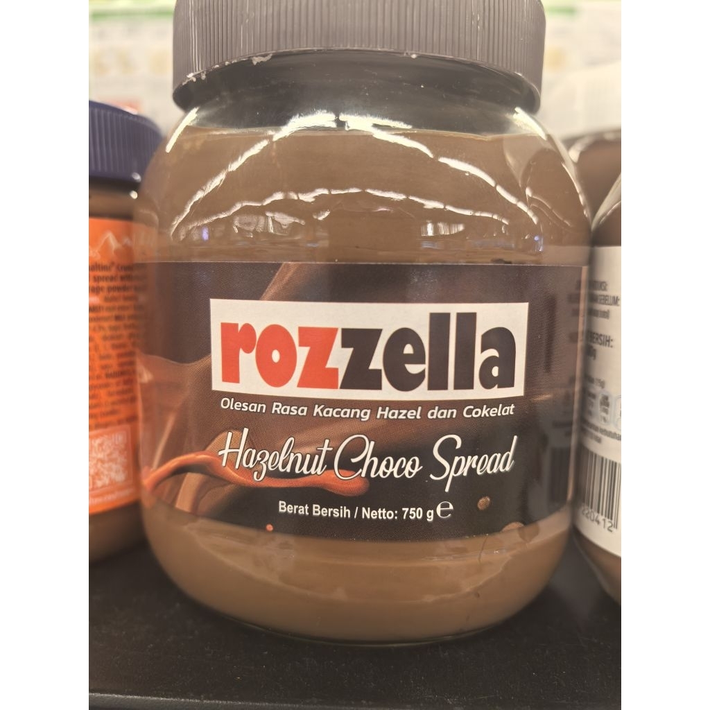 

ROZZELLA HAZELNUT SPREAD CHOCOLATE. ROZZELLA SPREAD. ROZZELLA 750gr