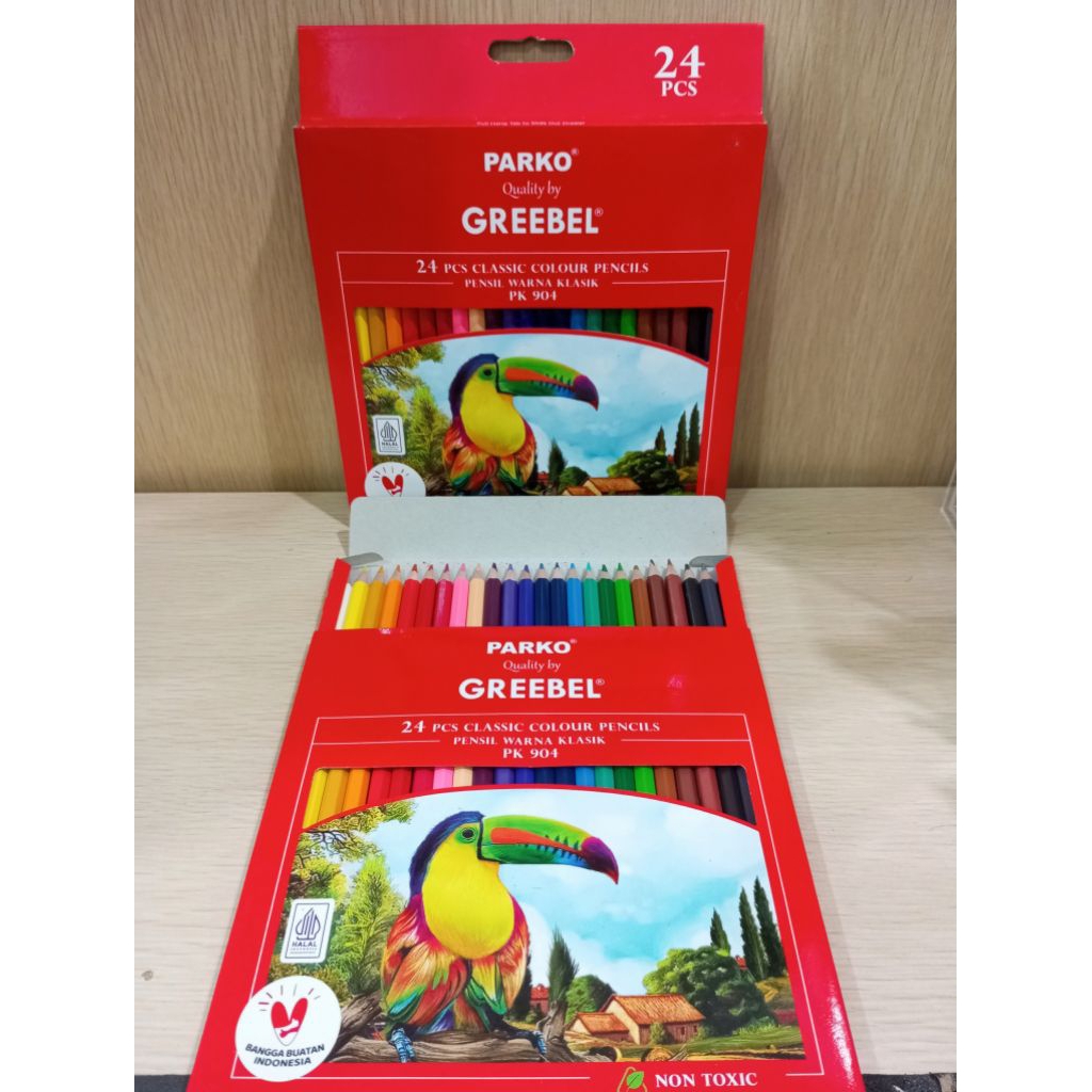 

(1PCS) PENSIL WARNA 24W PARKO GREEBEL PANJANG