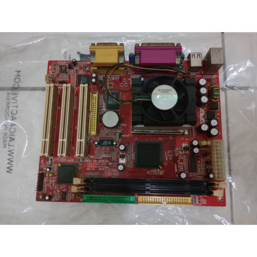 mainboard Pentium III plus processor celeron dan hsf