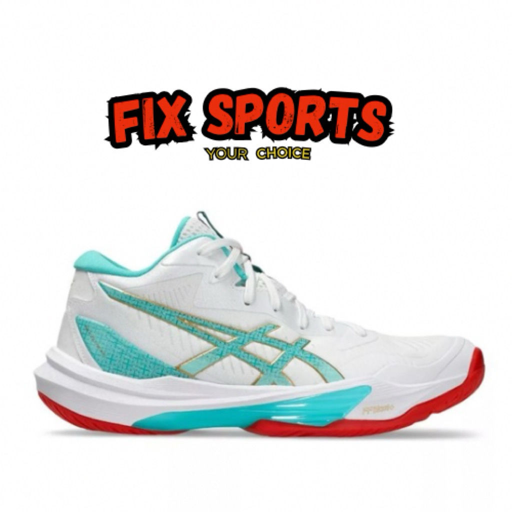 Sepatu Voli Wanita Asics Sky Elite FF MT 3 White Sea Glass 152A08796