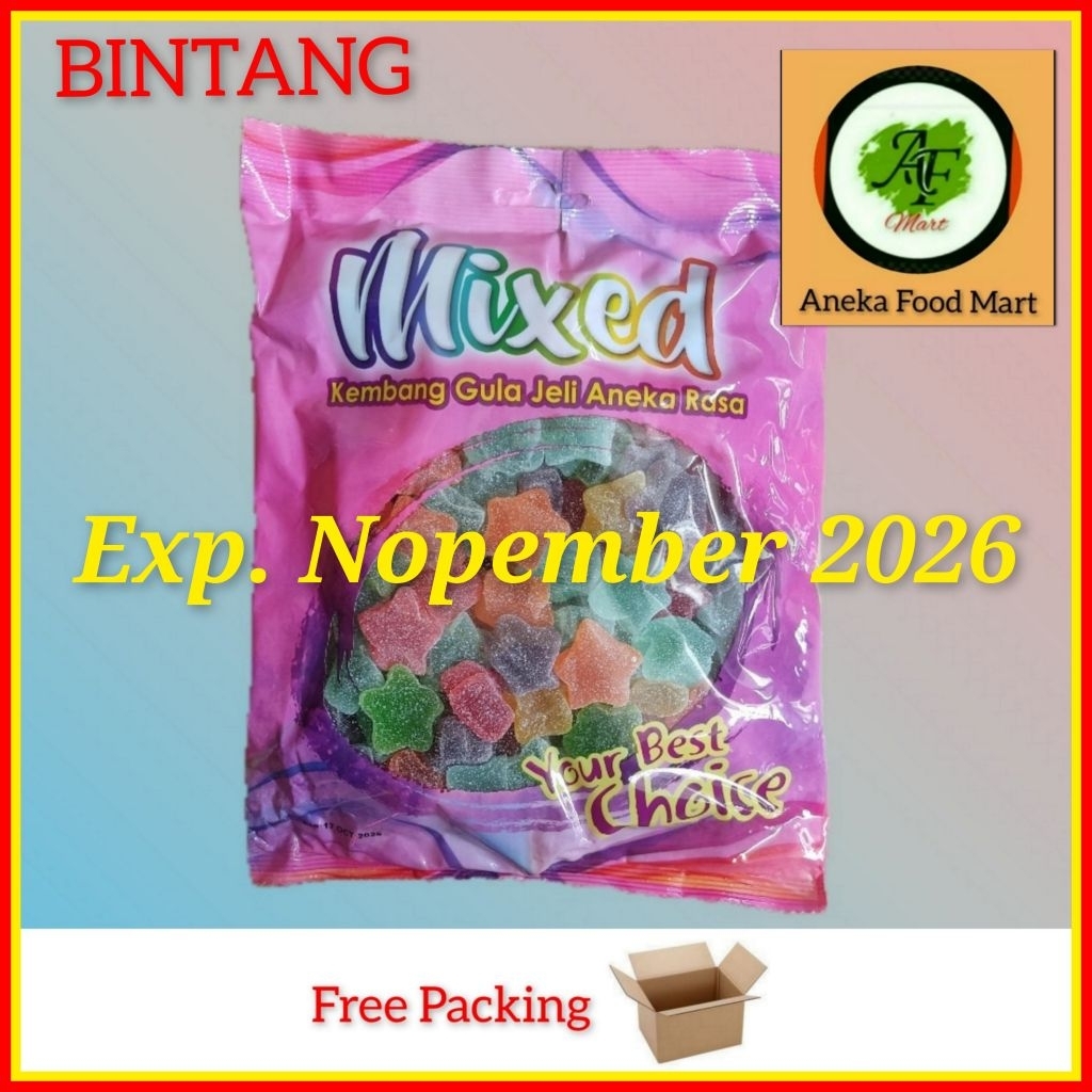 

Jelly Waisun 1kg/ jelly Malaysia/ waisun jelly/ kembang gula jelly/ mixed pastilles / mixed kembang gula jelly/ jelly malaysia/ permen jelly