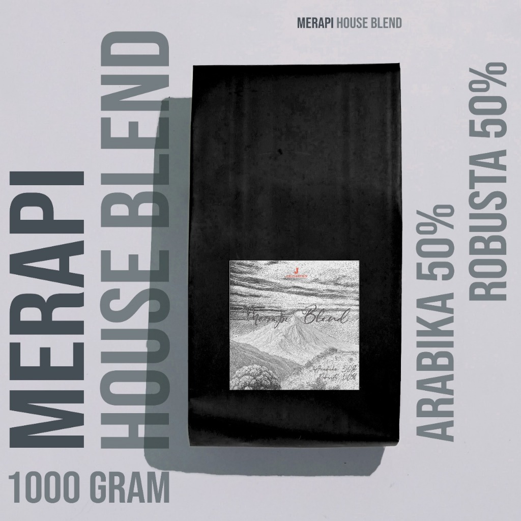 

Merapi Blend – Kopi Arabika & Robusta Premium 1kg | 50 % Arabika 50% Robusta | Fresh Roast, Strong & Manis, Kopi Khas Indonesia