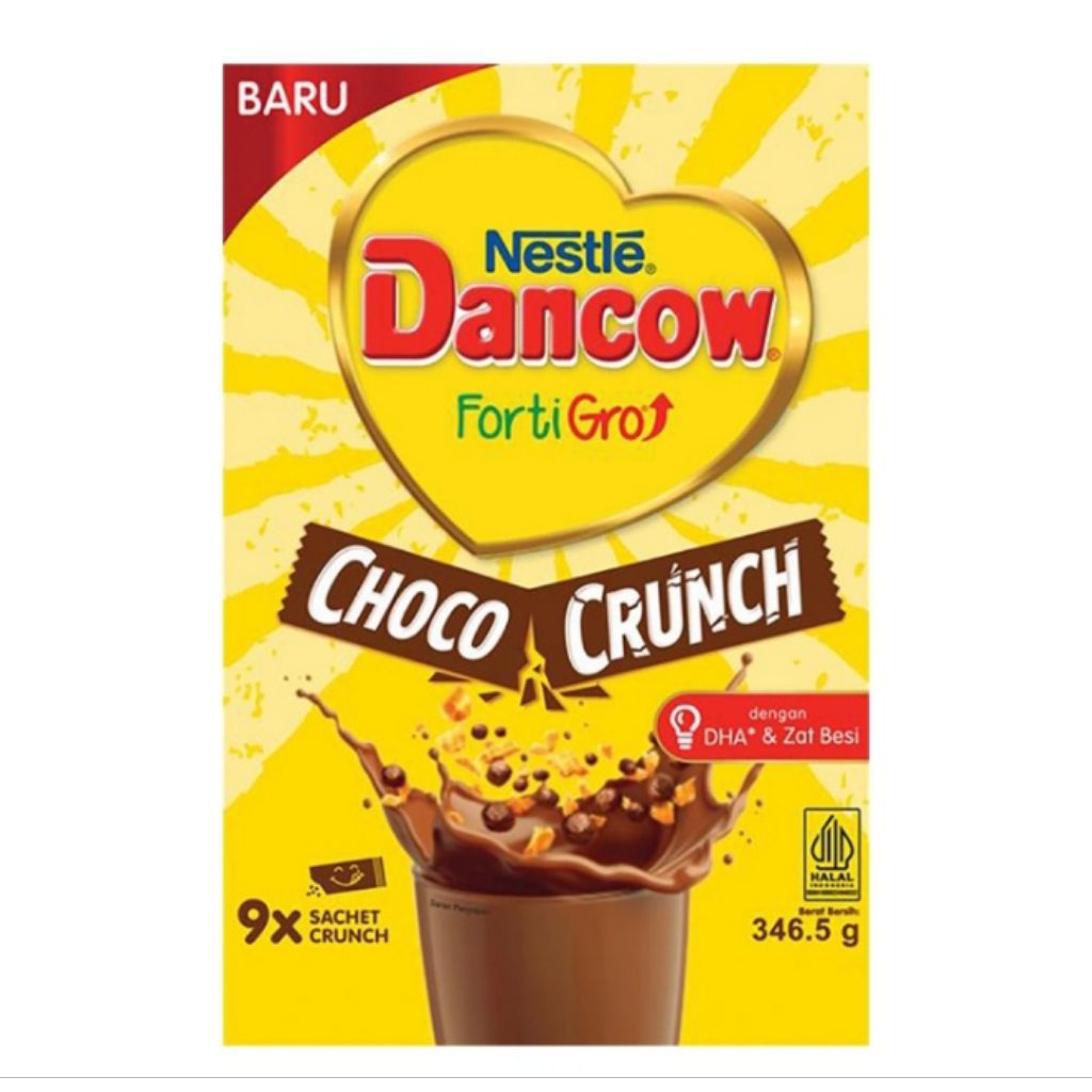 

Nestle Dancow Fortigro Susu Bubuk Instan Cokelat Crunch 346.5 g