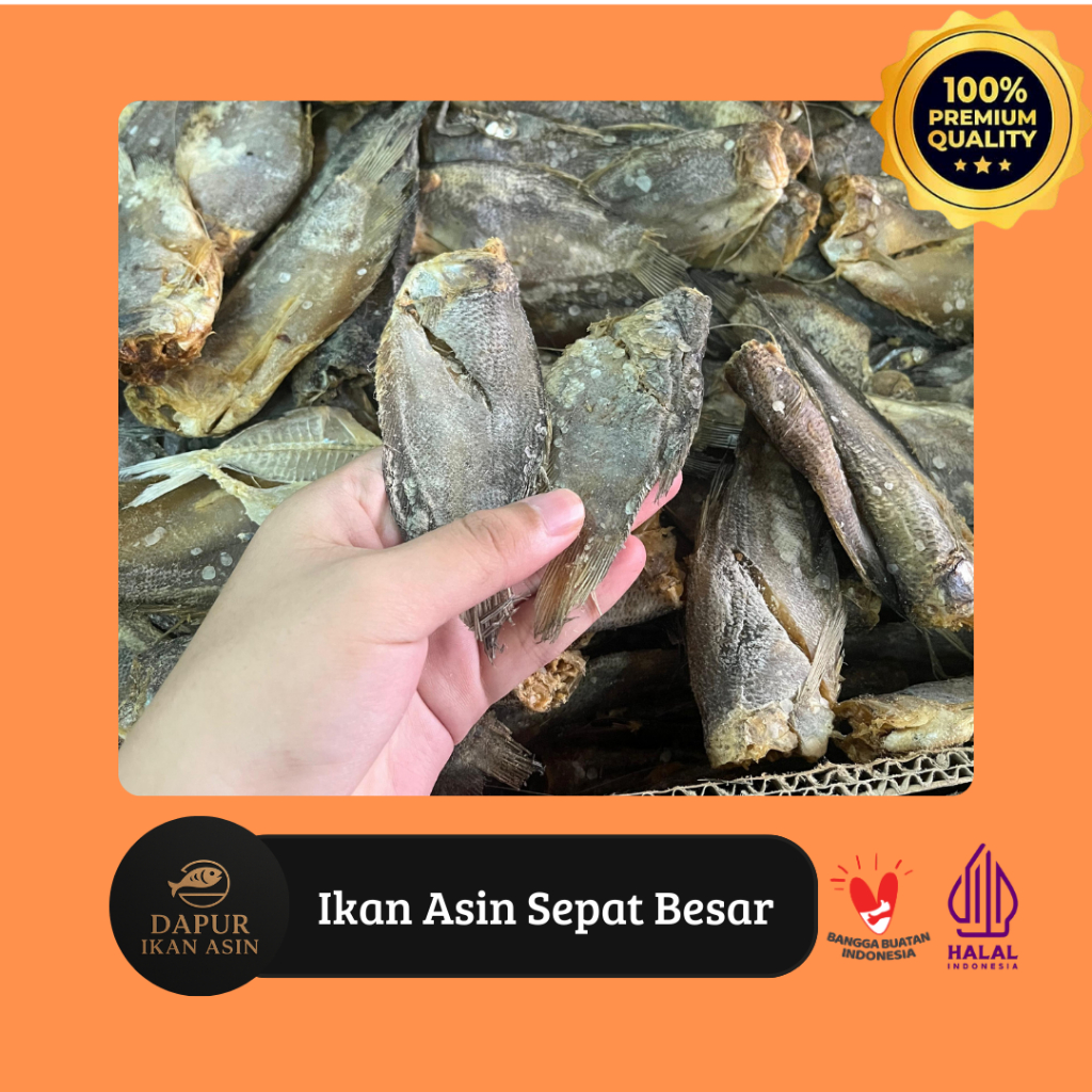 IKAN ASIN Sepat Rawa Besar / Ikan Asin Sepat Siam Siap Masak