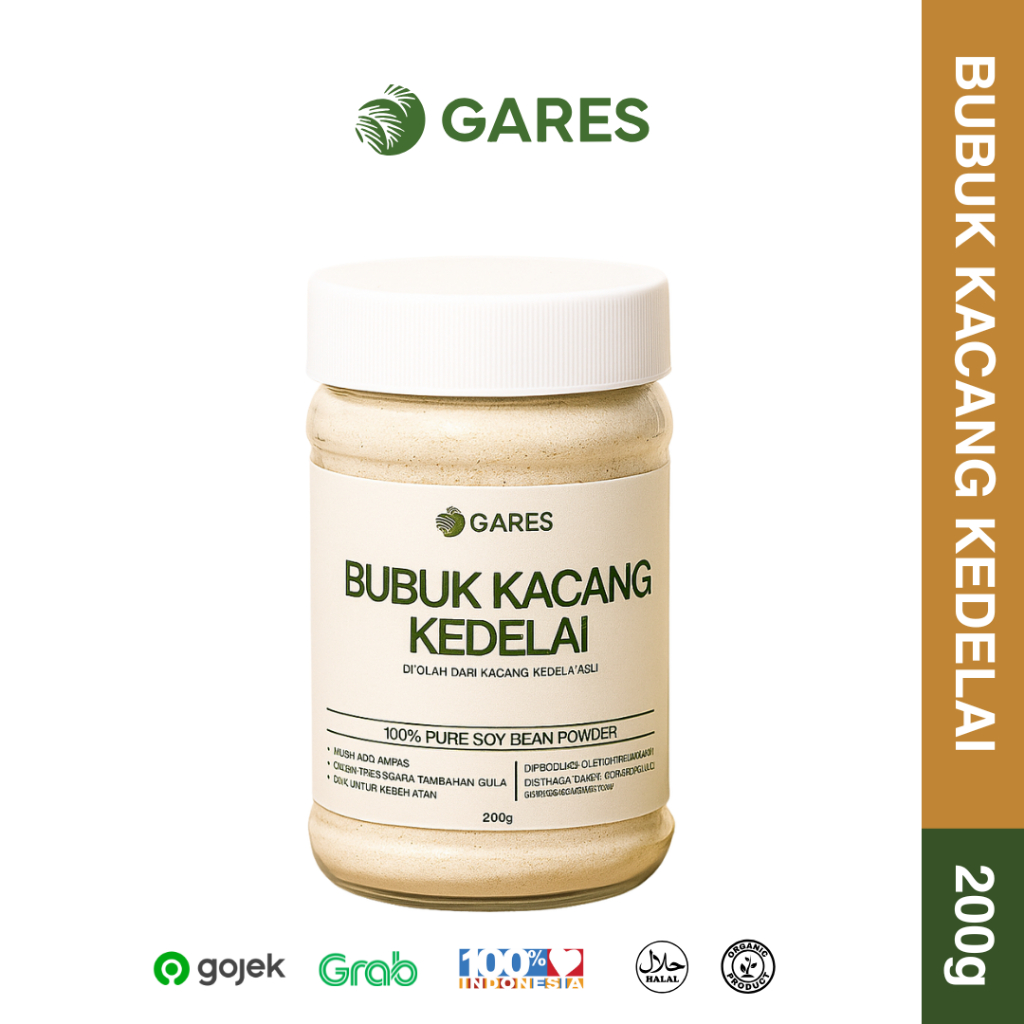 

[GARES] BUBUK KACANG KEDELAI INSTANT | SUGAR FREE | HIGH QUALITY + HIGH PROTEIN | 200GR
