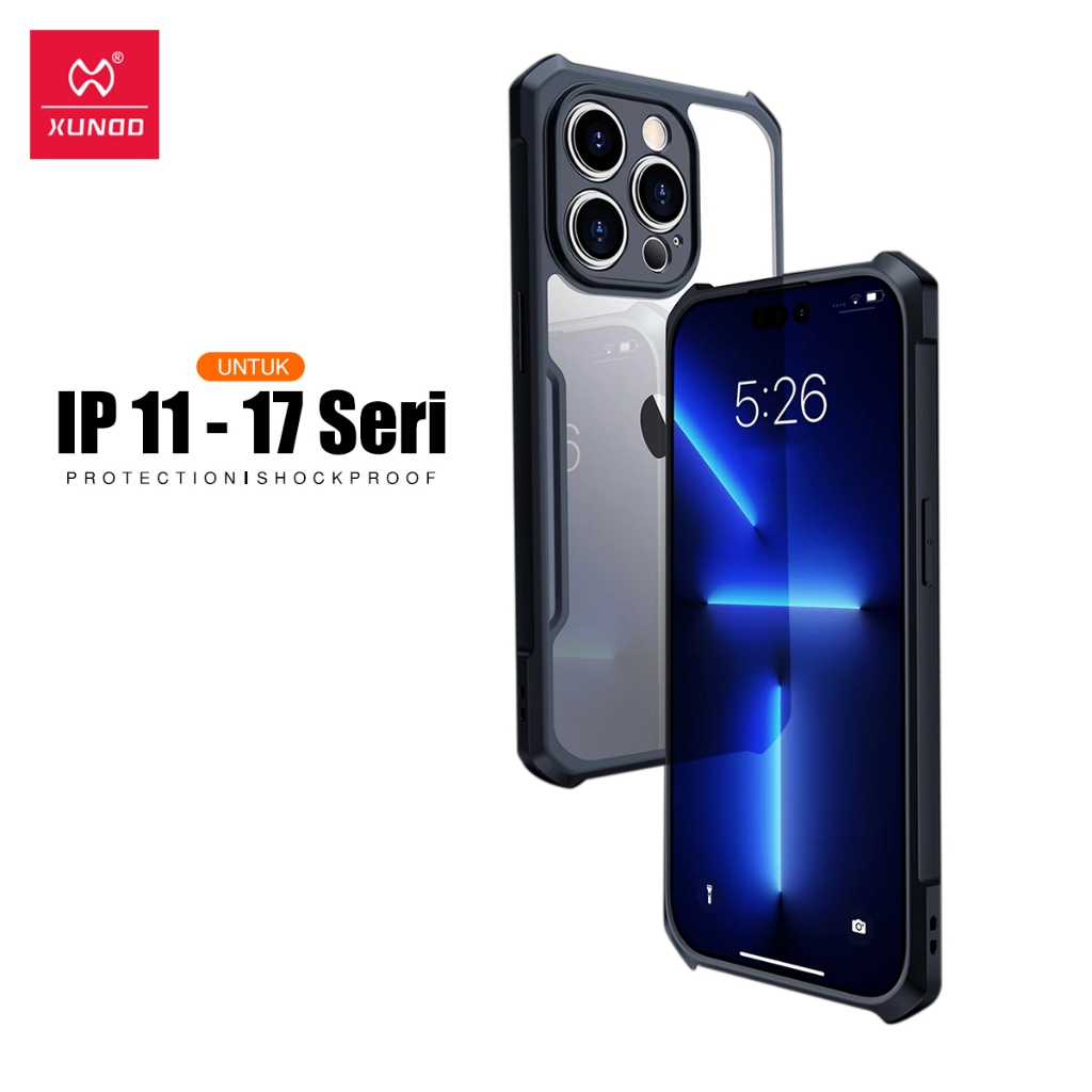 XUNDD Case Untuk Iphone 17 Air 17 Pro Max 16 Pro Max 15 Pro Max 15 Plus 14 Pro Max 14 Plus 13 Pro Ma