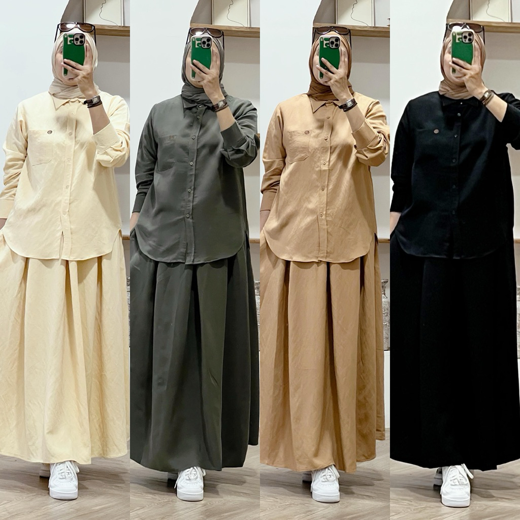 Azziana 2 Set Rok Premium / Set Rok Linen Jasmine Premium / COD